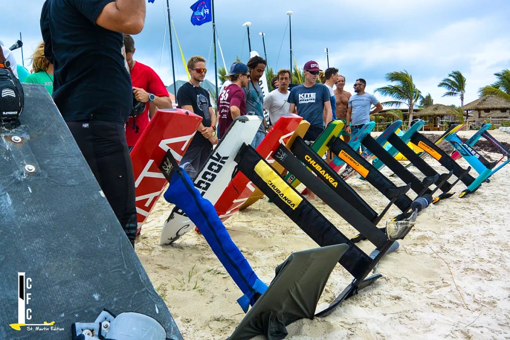 Kitefoil on Caribbean/St. Martin beach